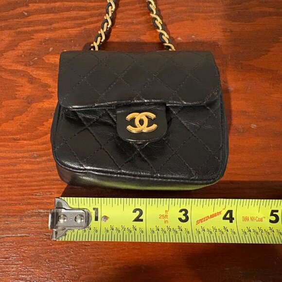Chanel Vintage Matelassé Quilted Micro Mini Flap Bag - Picture 14 of 14